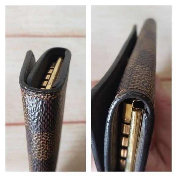 Authentic Louis Vuitton Damier Ebene 4 Key Holder Brown Unisex Designer Luxury - Picture 7 of 16